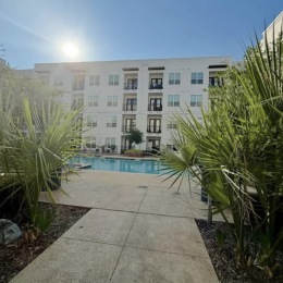 entrance to pool area