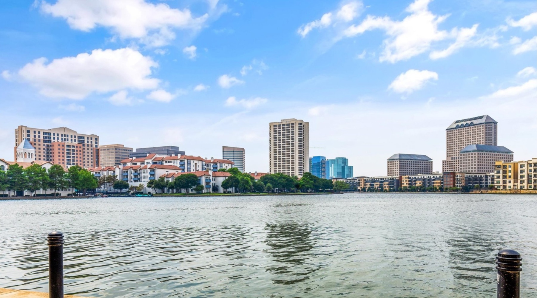 body of water beside a city skyline